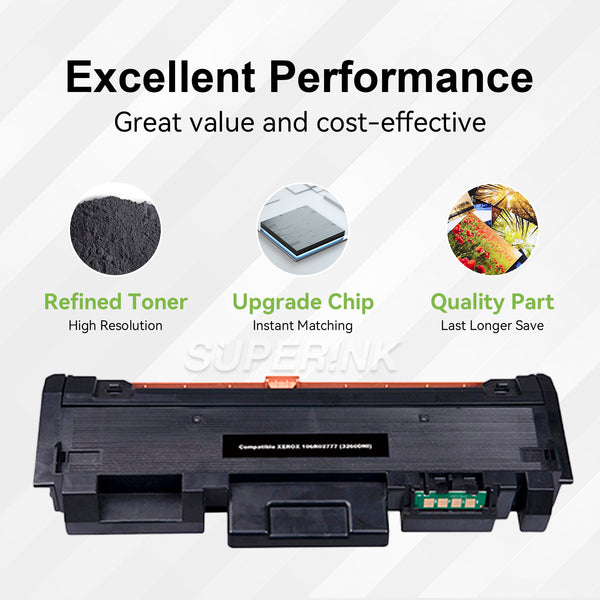 Compatible Xerox 106R02775 Black Toner Cartridge By Superink - Superink.ca