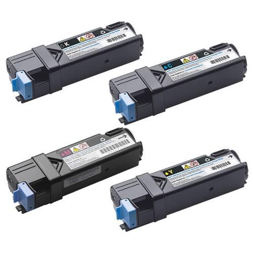 2 Pack 331-0719 Black Toner Cartridge For Dell 2150cdn 2155cdn Printers