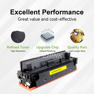 Compatible HP CF412X (410X) Toner Cartridge Yellow by Superink
