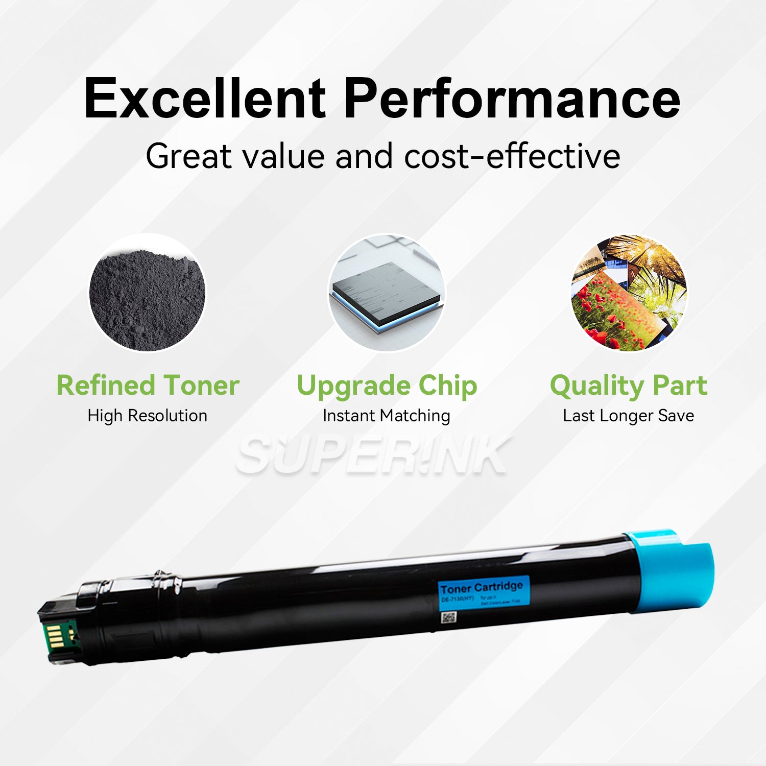 Compatible Xerox 106R01566 Cyan Toner Cartridge by Superink