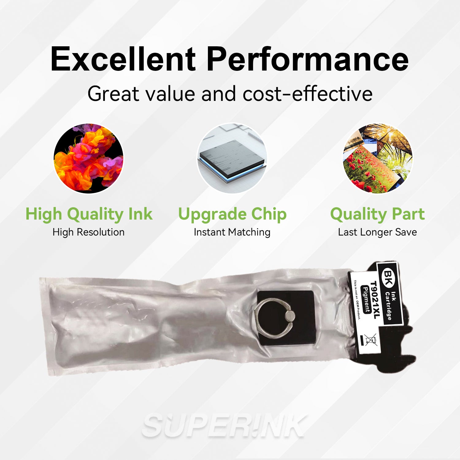 Compatible Epson T902XL120 Black Ink Cartridge High Yield