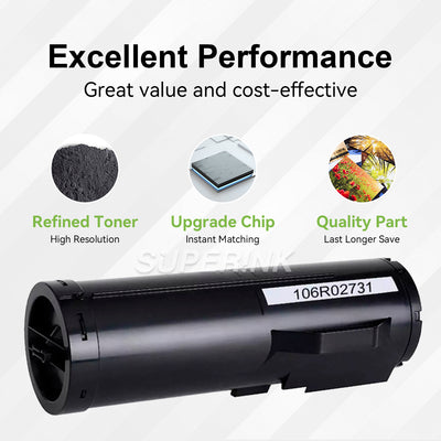 Compatible Xerox 106R02731 Black Toner Cartridge by Superink
