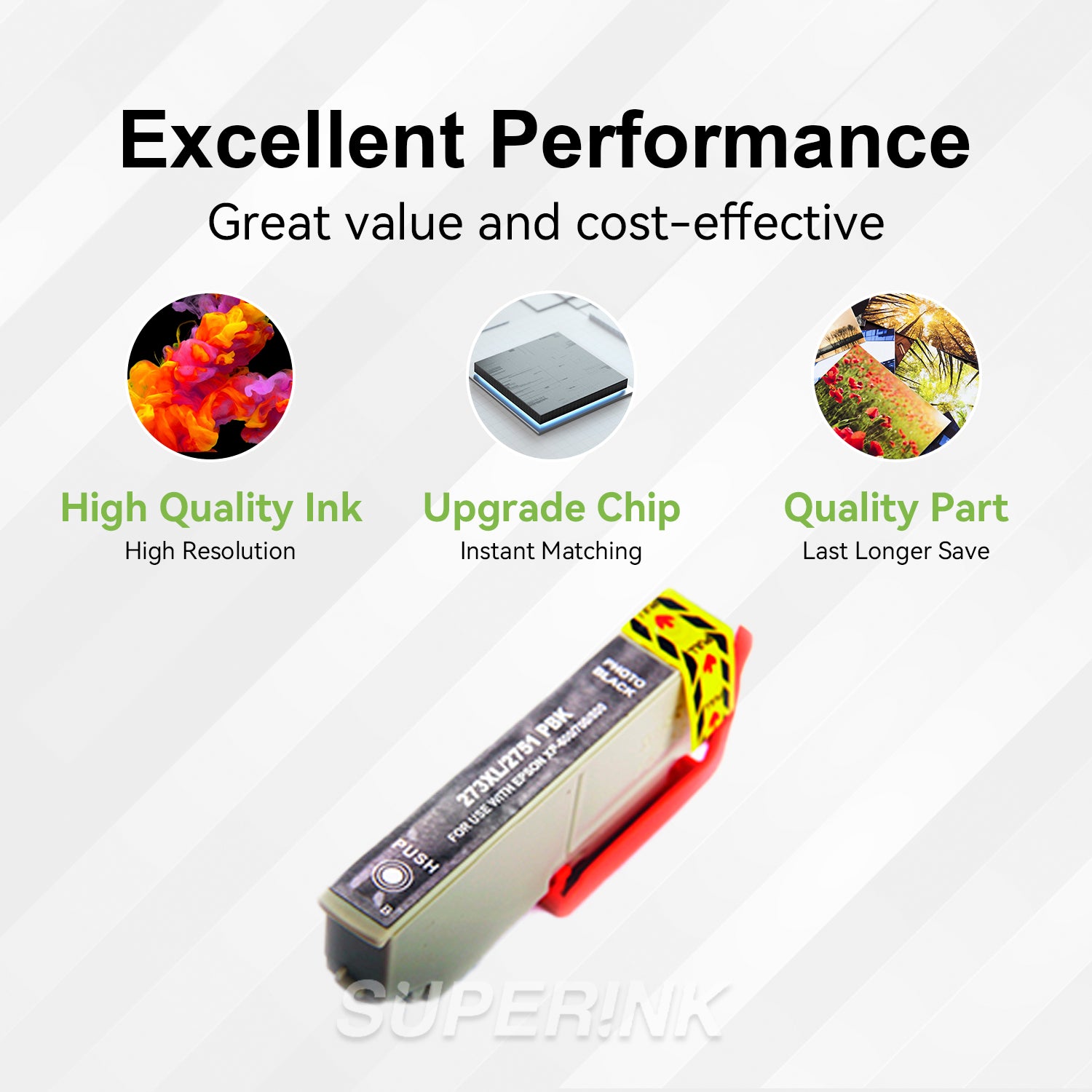 Compatible Epson T273XL Photo Black Inkjet (T273XL120) By Superink