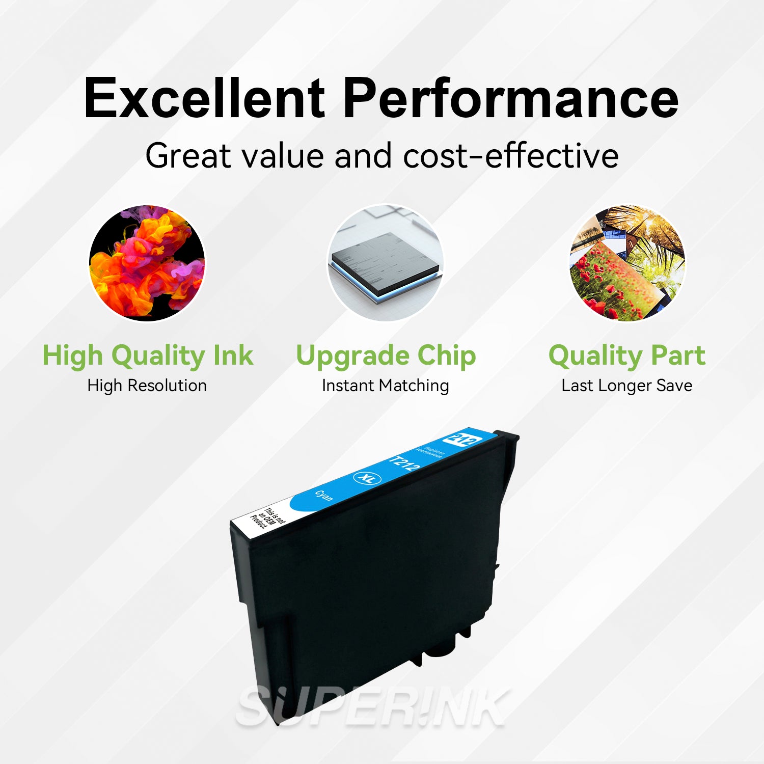 Compatible Epson 212XL / T212XL220 Cyan Inkjet By Superink