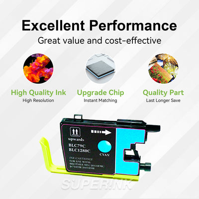 Compatible Brother LC79 Cyan Ink Cartridge by Superink