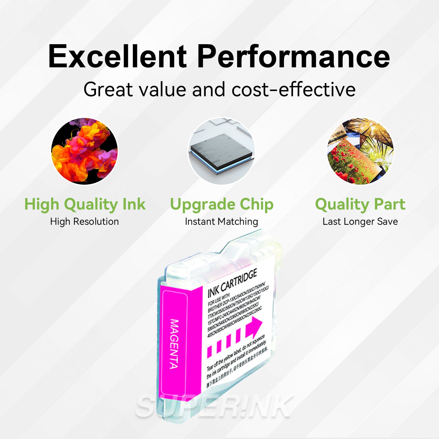 Compatible Brother LC51M Magenta Inkjet Cartridge by Superink