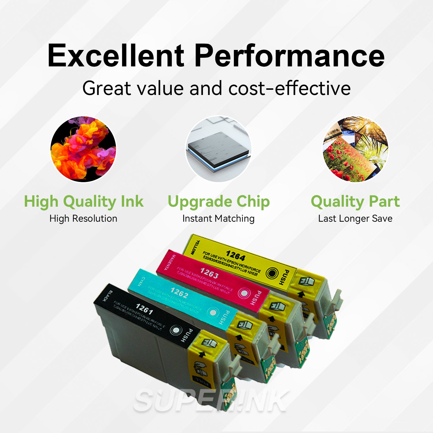 Compatible Epson T126 Ink Cartridge Compatible Combo by Superink