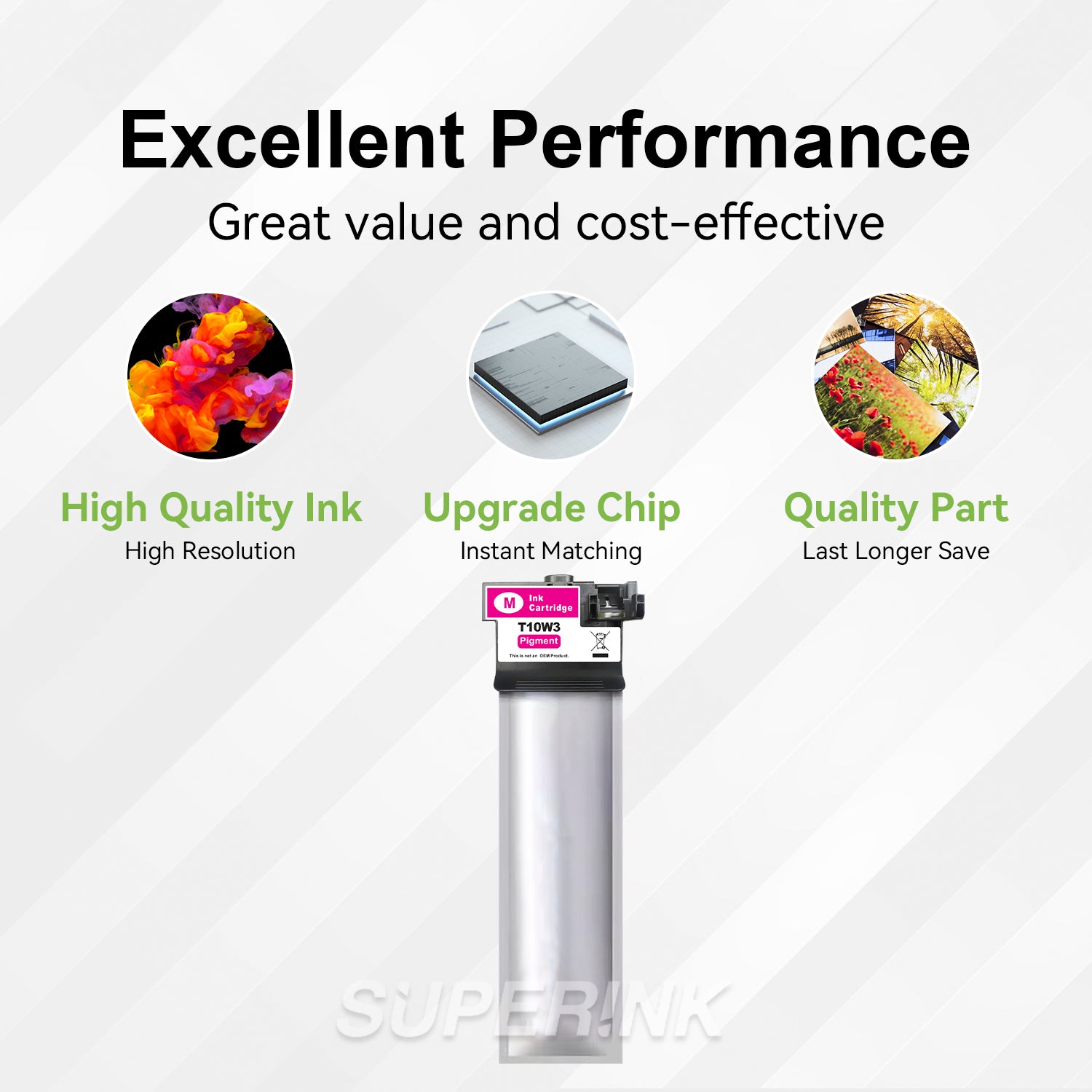 Compatible Epson T10W300 Magenta Ink Cartridge High Yield By Superink