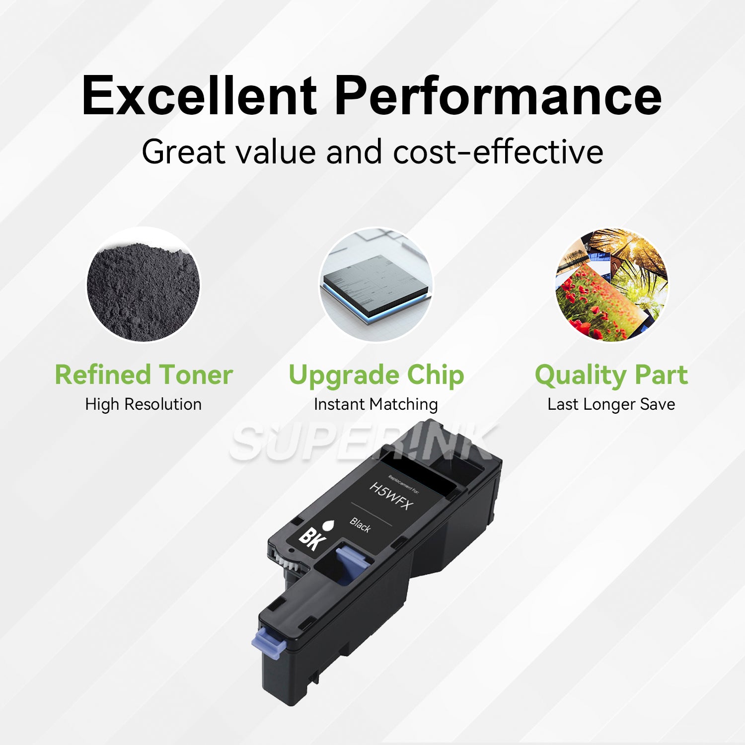 Compatible Dell 593-BBJX Black Toner Cartridge By Superink