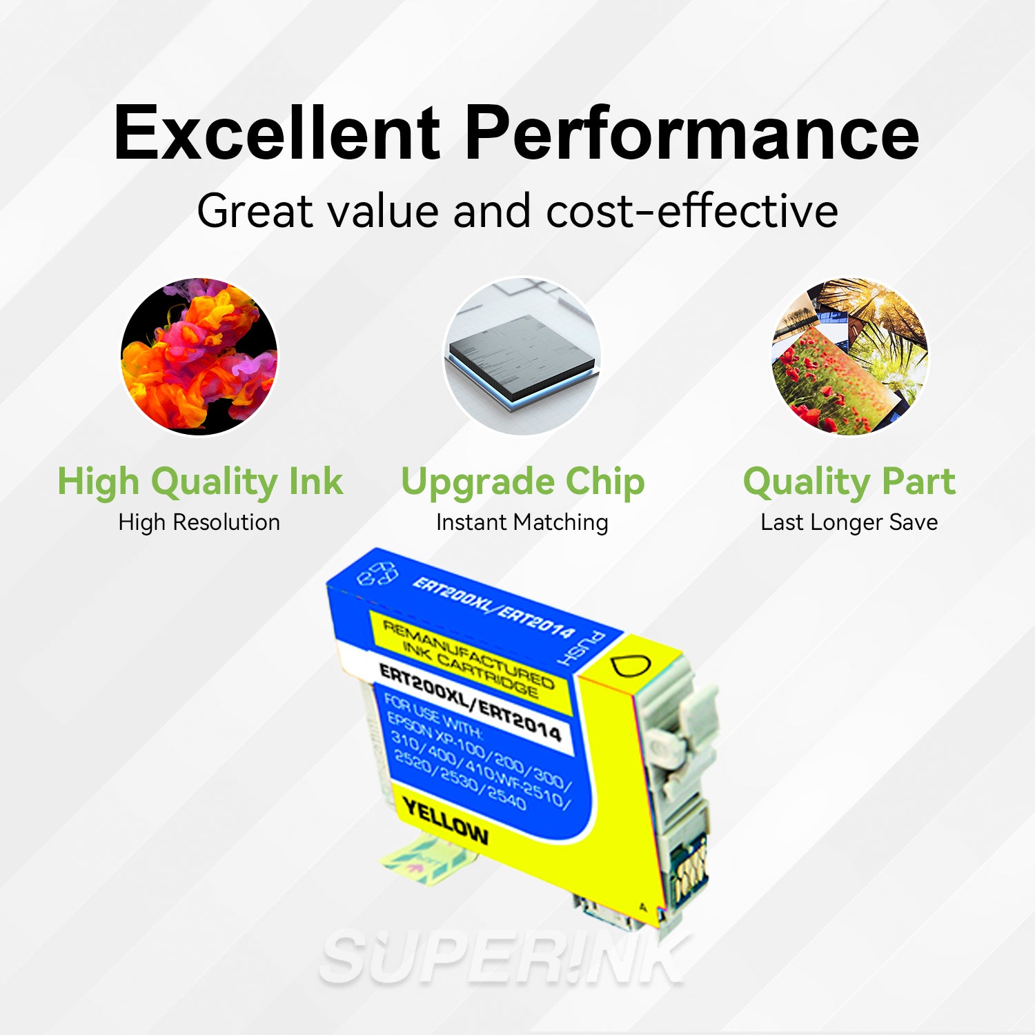 Compatible Epson T200XL Yellow Ink Cartridge (T200XL420) By Superink