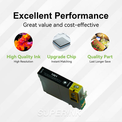 Compatible Epson T126120 Black Inkjet Cartridge By Superink