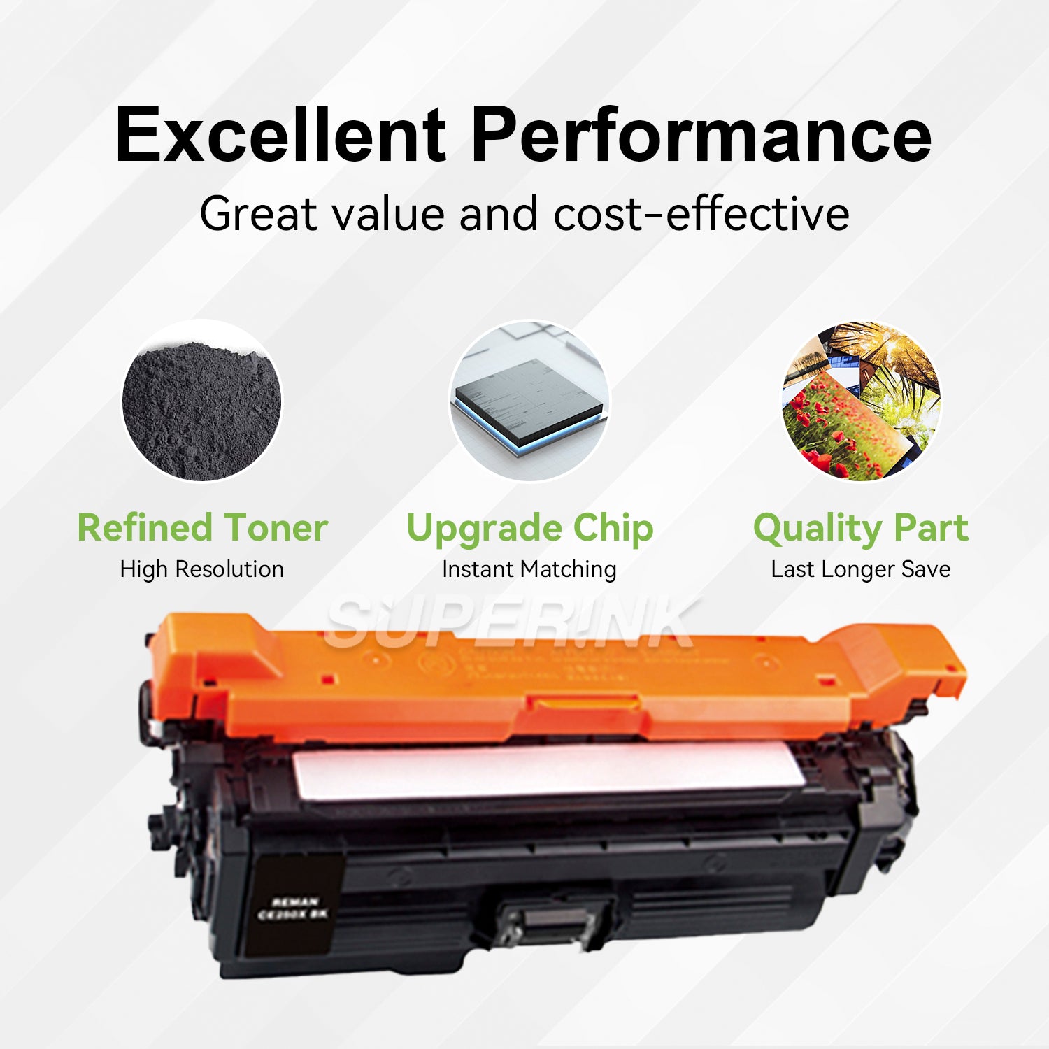 Compatible CE250X HP 504X High Yield Black Toner Cartridge By Superink