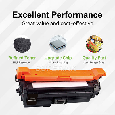 Compatible CE250X HP 504X High Yield Black Toner Cartridge By Superink