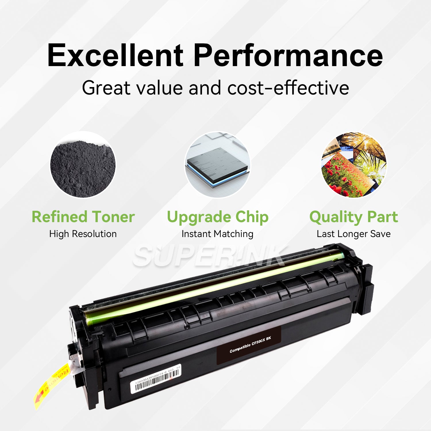 Compatible HP CF500X (HP 202X) Toner Cartridge Black By Superink