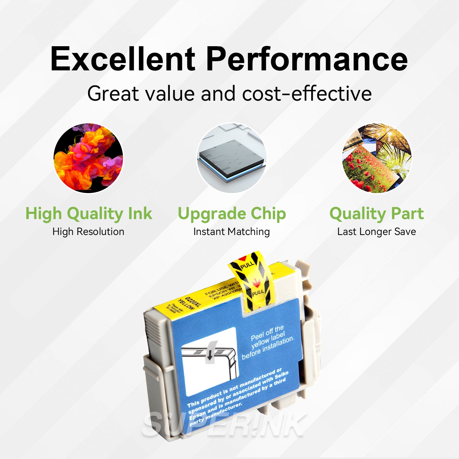 Compatible Epson T220XL / T220 Yellow Inkjet (T220XL420) By Superink