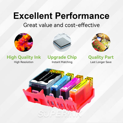 Compatible HP 934XL 935XL Ink Cartridge Combo High Yield By Superink