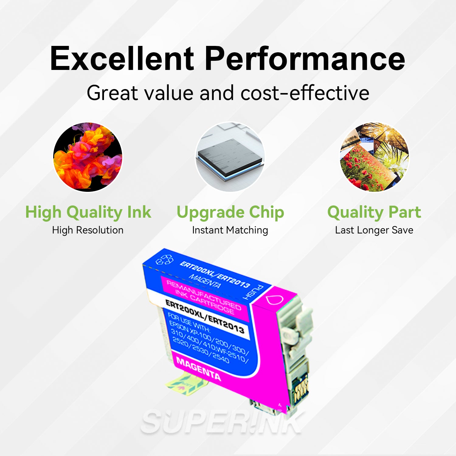 Compatible Epson T200XL Magenta Ink Cartridge (T200XL320) By Superink