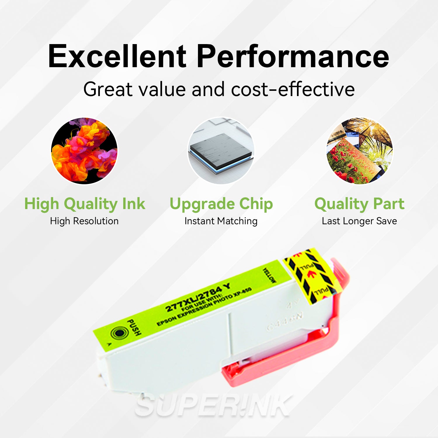 Compatible Epson T277XL420 Inkjet Cartridge Yellow By Superink