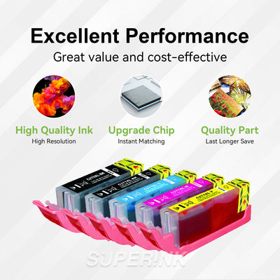 Compatible Canon PGI-270XL CLI-271XL Ink 5pcs Combo By Superink