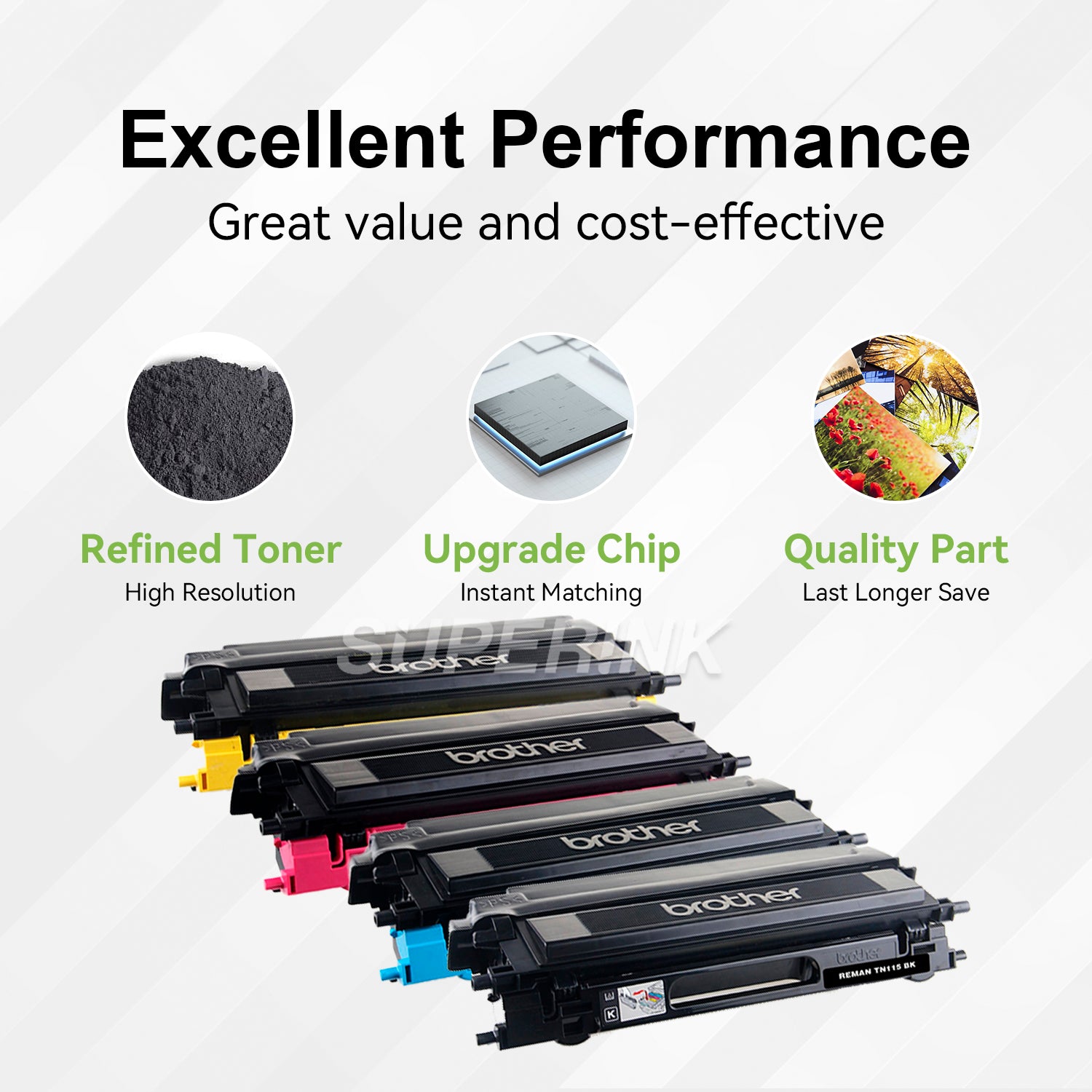 Remanufactured Brother TN110 Combo Toner Cartridge By Superink