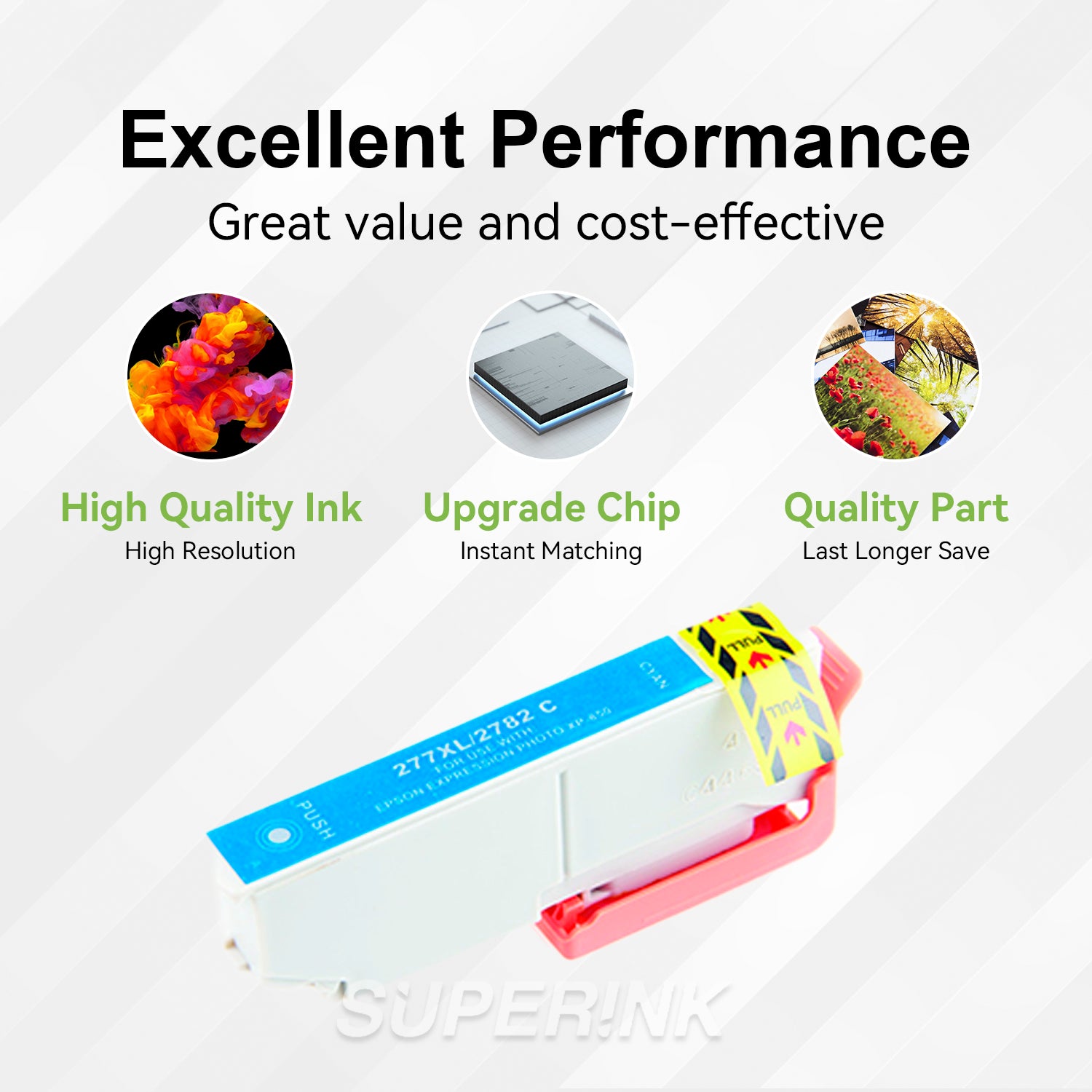 Compatible Epson T277XL220 Ink Cartridge Cyan By Superink