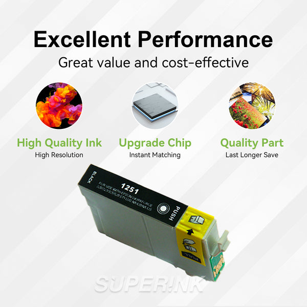 Compatible Epson T125120 Black Inkjet Cartridge By Superink - Superink.ca