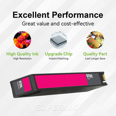 Compatible HP 972X (HP L0S01AN) Magenta Ink Cartridge By Superink