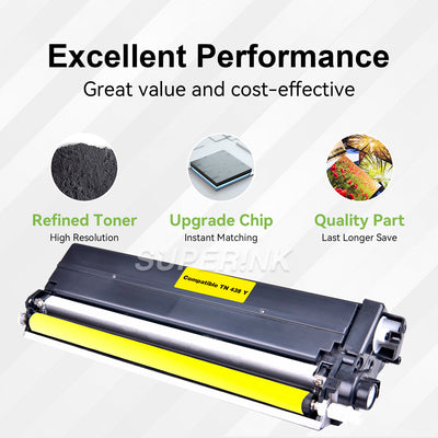 Compatible Brother TN439 Yellow Toner Cartridge By Superink