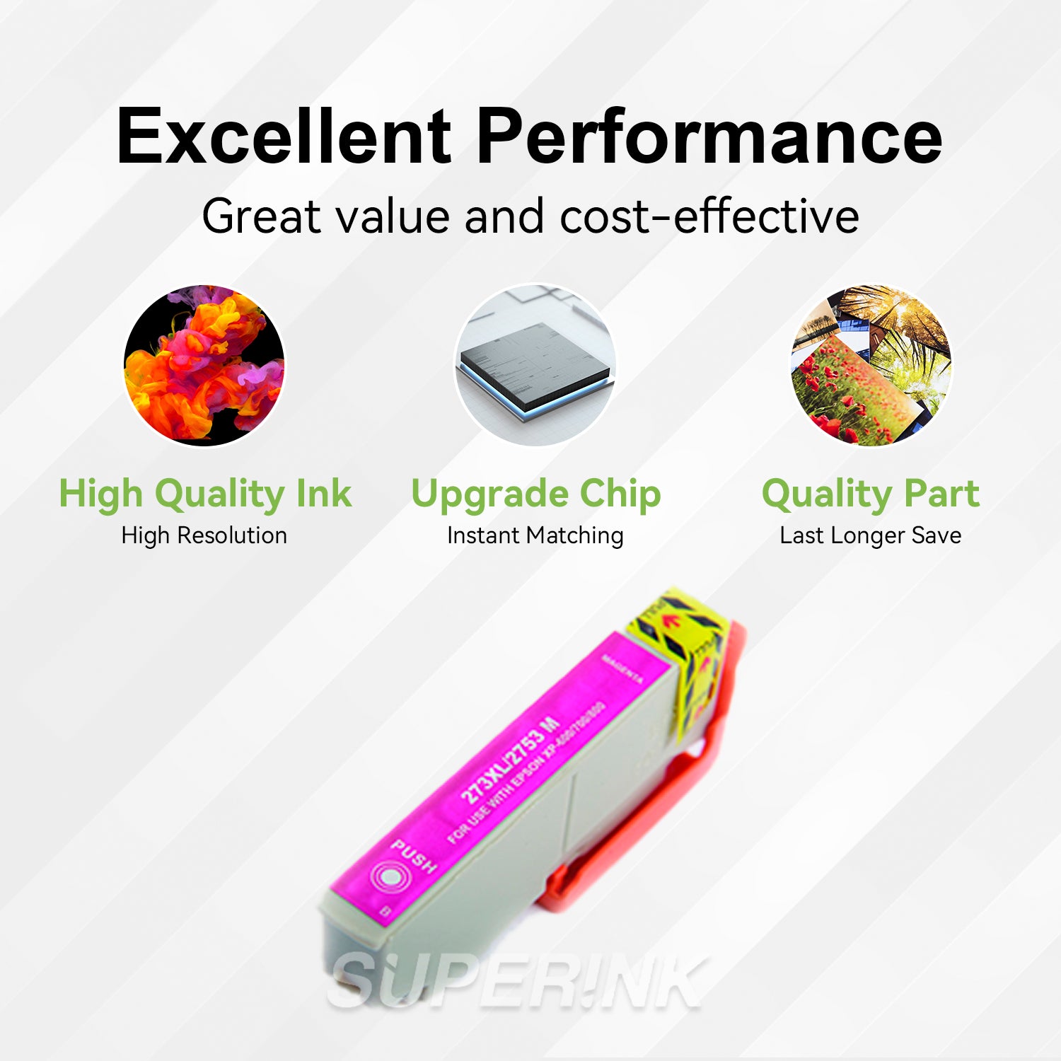 Compatible Epson T273XL Magenta Ink Cartridge (T273XL320) By Superink