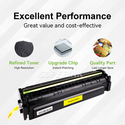 Cartouche de toner HP CF502X (HP 202X) compatible jaune par Superink