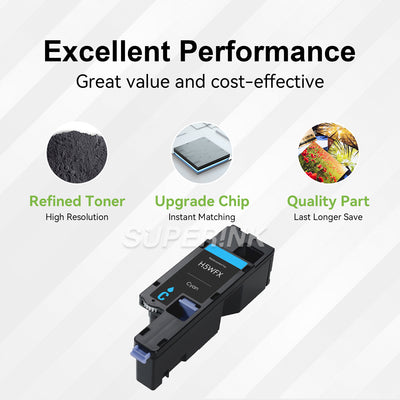 Compatible Dell 593-BBJU Cyan Toner Cartridge By Superink