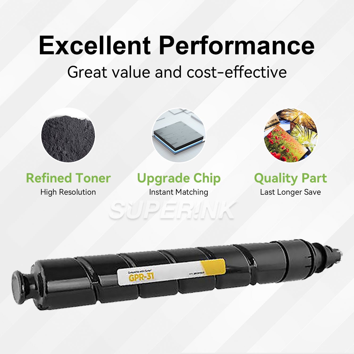 Compatible Canon GPR-31 2802B003AA Yellow Toner Cartridge By Superink