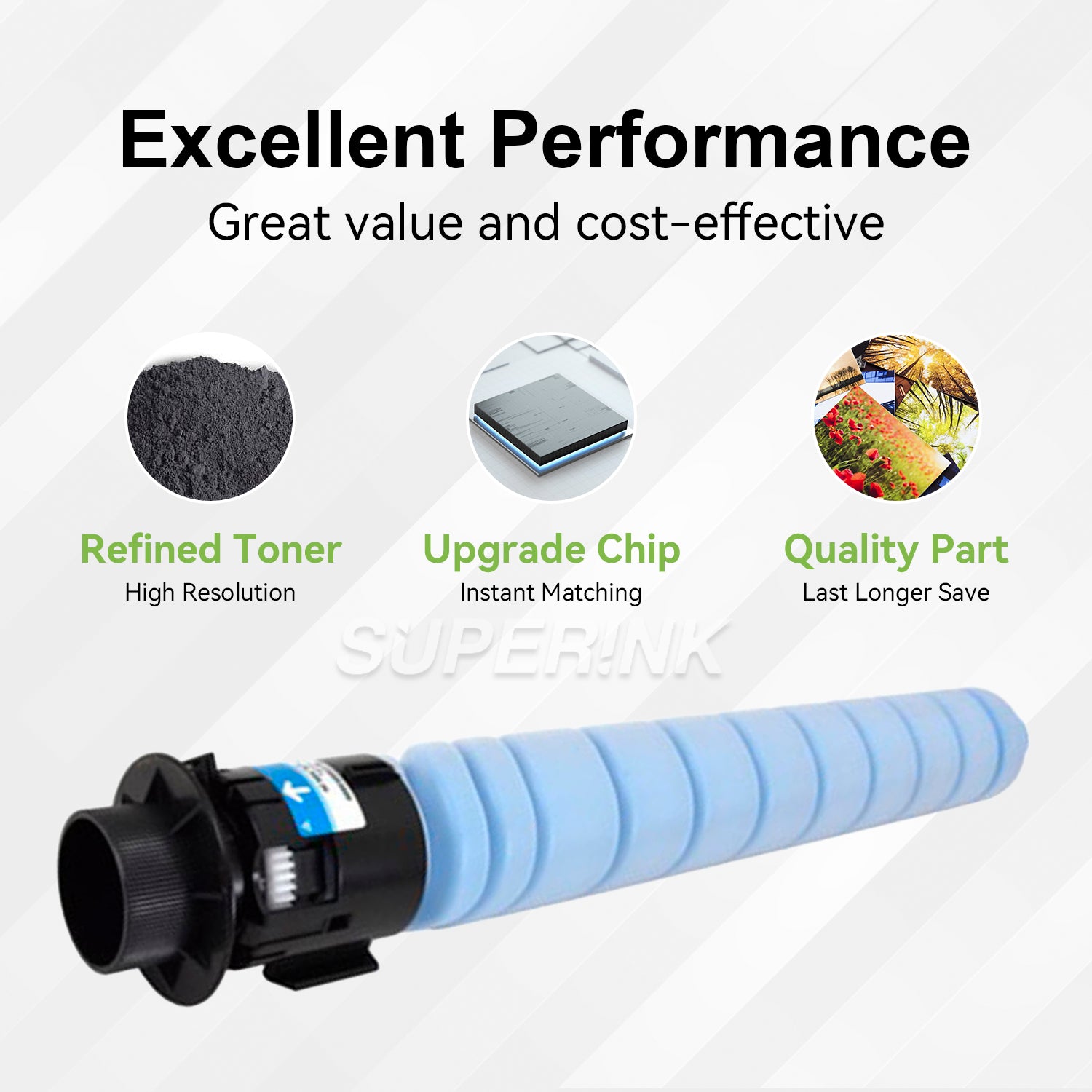 Compatible Ricoh 842254 Cyan Toner By Superink