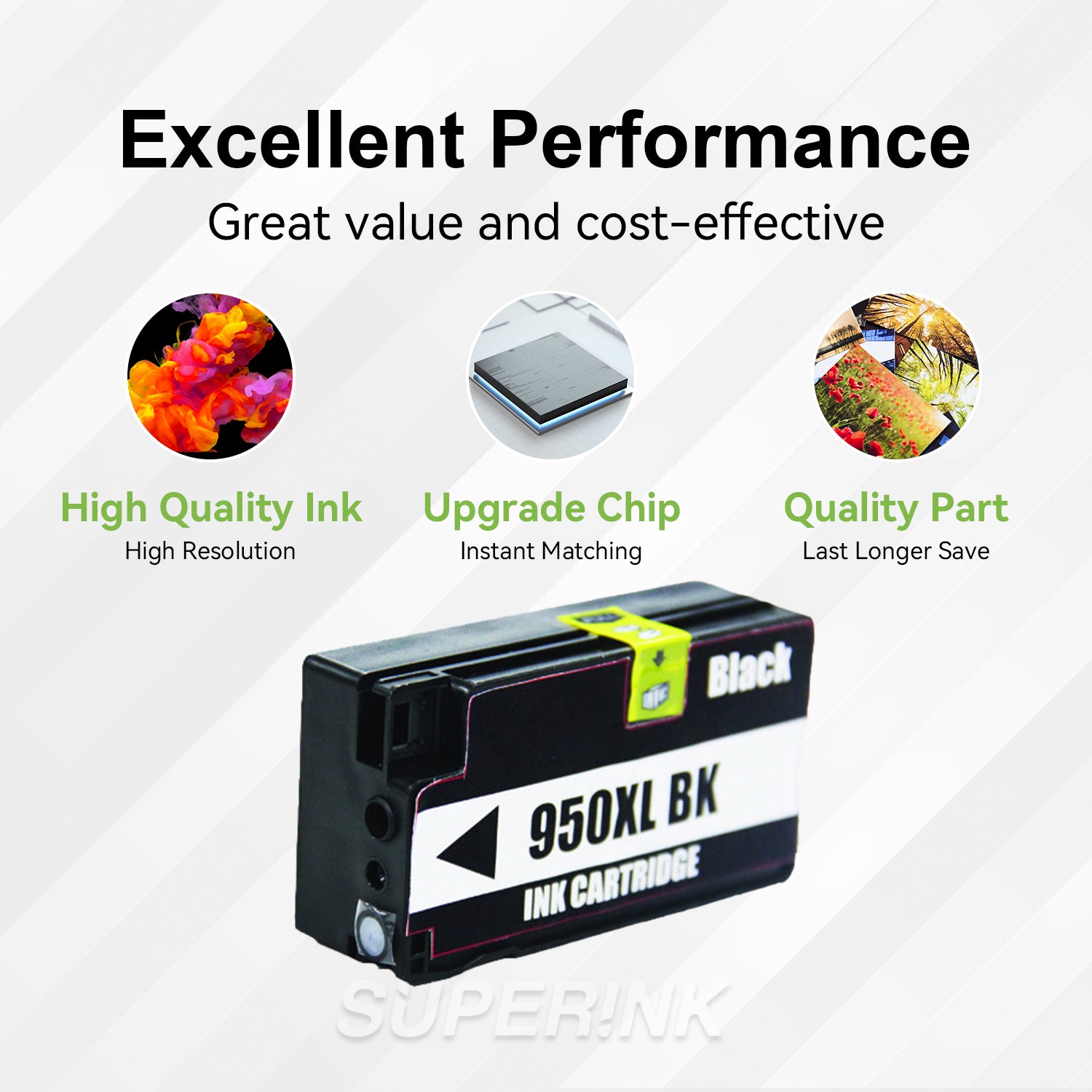 Cartouche à jet d'encre HP 950XL noire compatible (HP CN045AN) par Superink