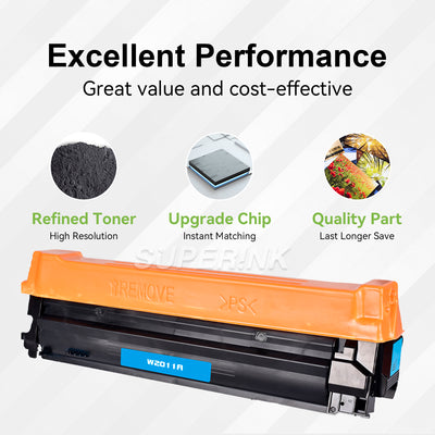 Compatible HP W2011A / 659A With Chip Cyan Toner By Superink
