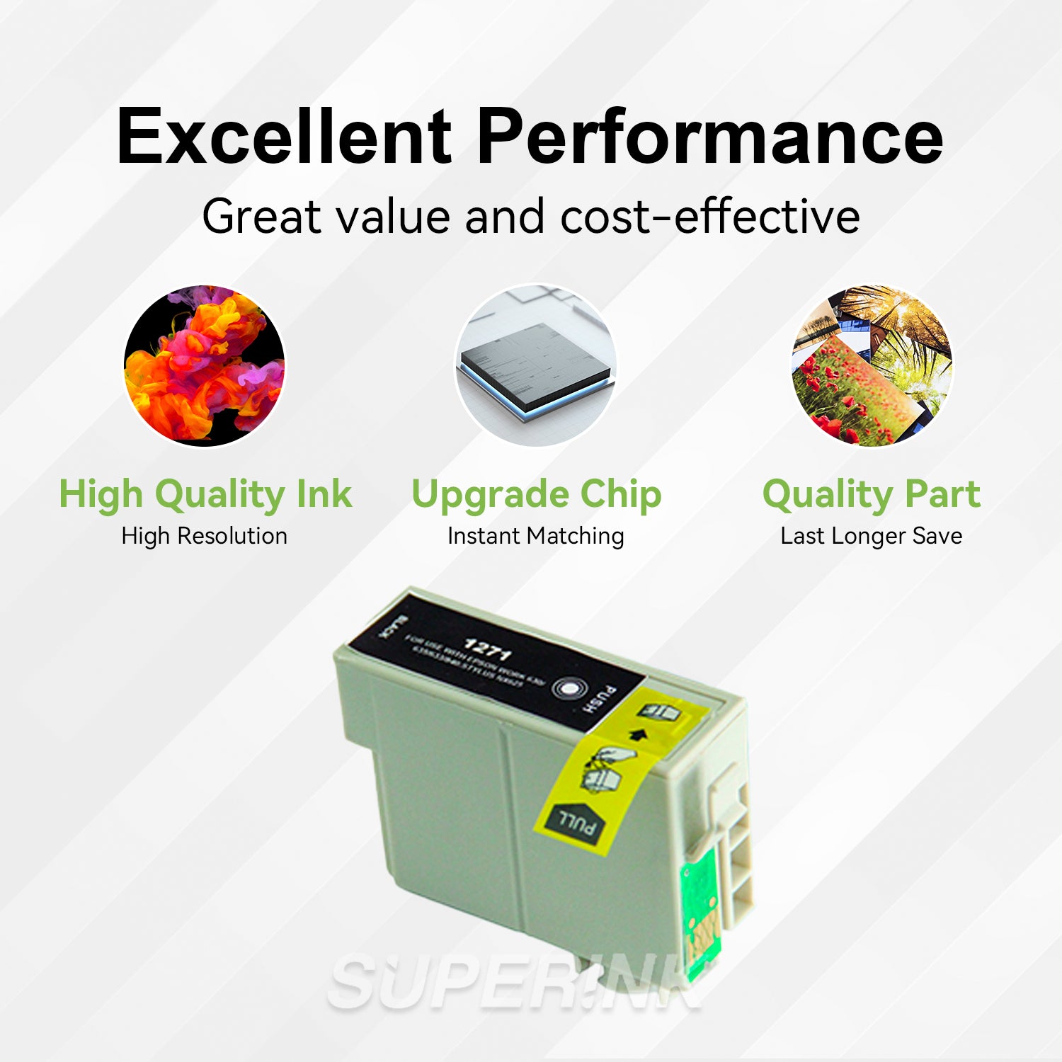 Compatible Epson 127 (T127120) Black Inkjet Cartridge By Superink