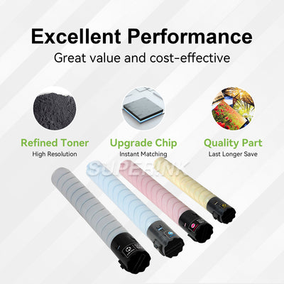 Compatible Konica Minolta TN-321 Toner Cartridge Combo by Superink
