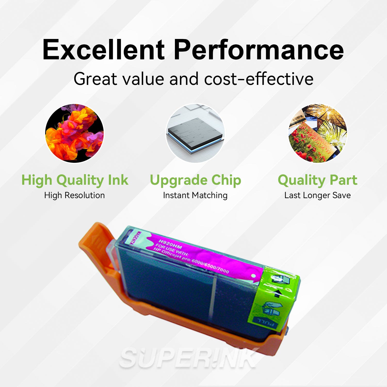 Compatible HP 920XL Ink Cartridge,Magenta, (CD973AC) By Superink