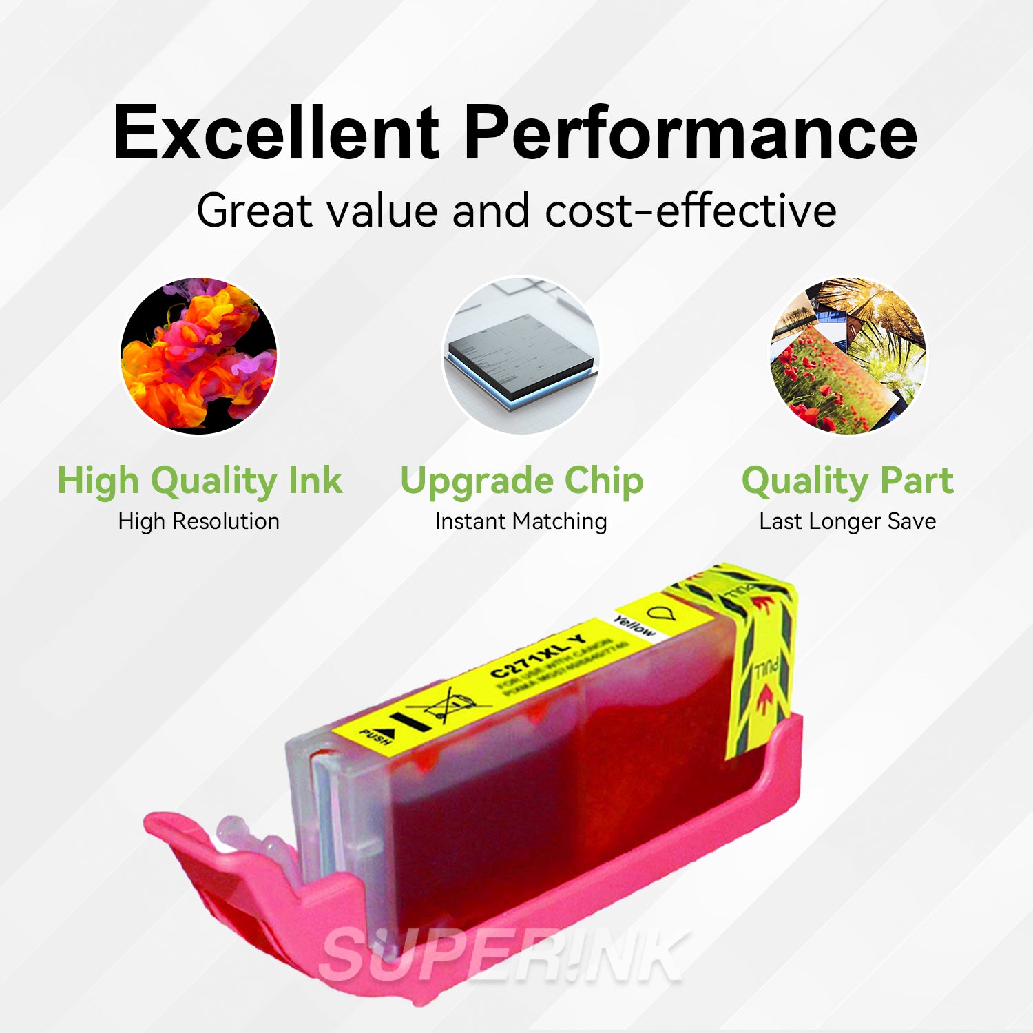 Compatible Canon CLI-271XL (0339C001) Yellow Inkjet