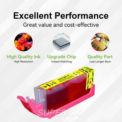 Compatible Canon CLI-271XL (0339C001) Yellow Inkjet By Superink