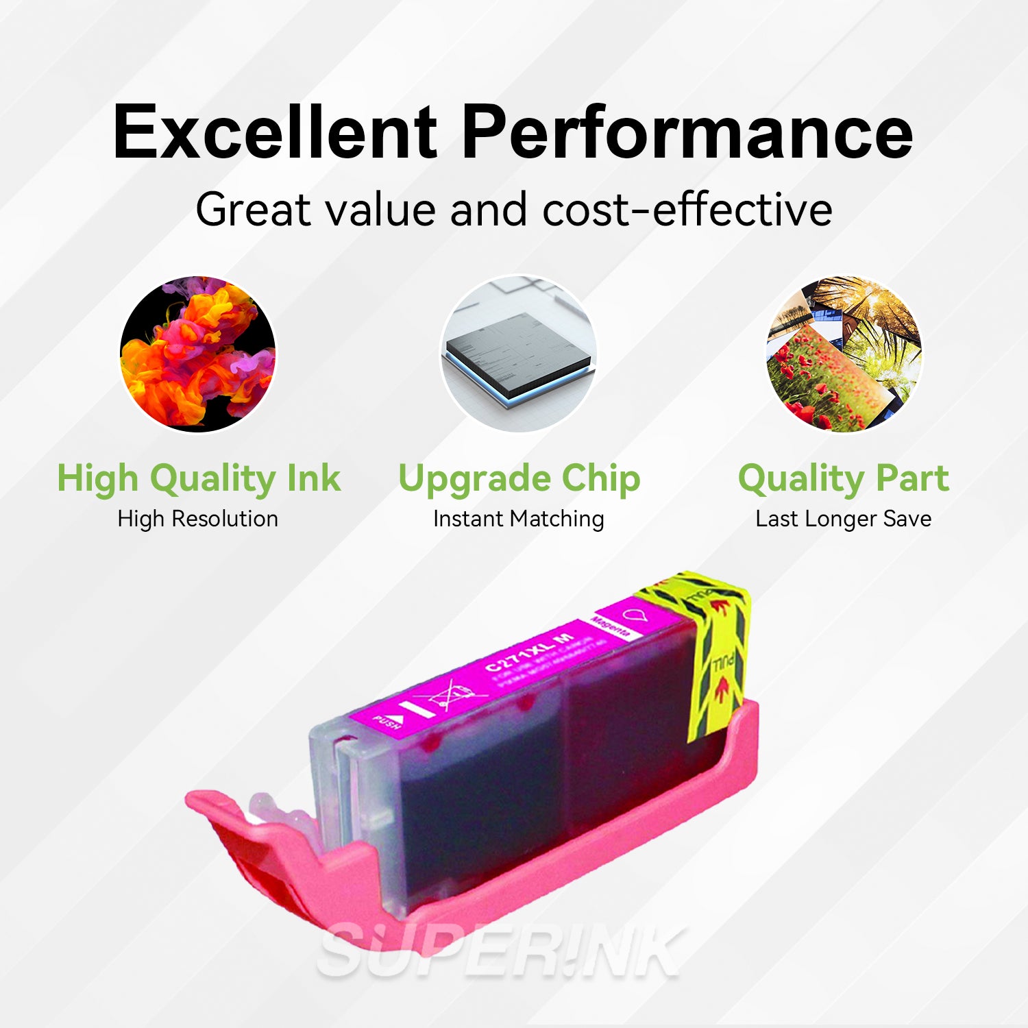 Compatible Canon CLI-271XL (0338C001) Magenta Inkjet
