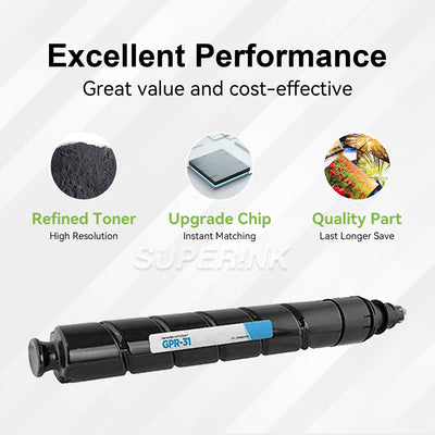 Compatible Canon GPR-31 2794B003AA Cyan Toner Cartridge By Superink