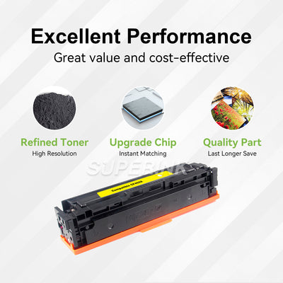 Compatible HP CF402X (201X) Toner Cartridge Yellow by Superink