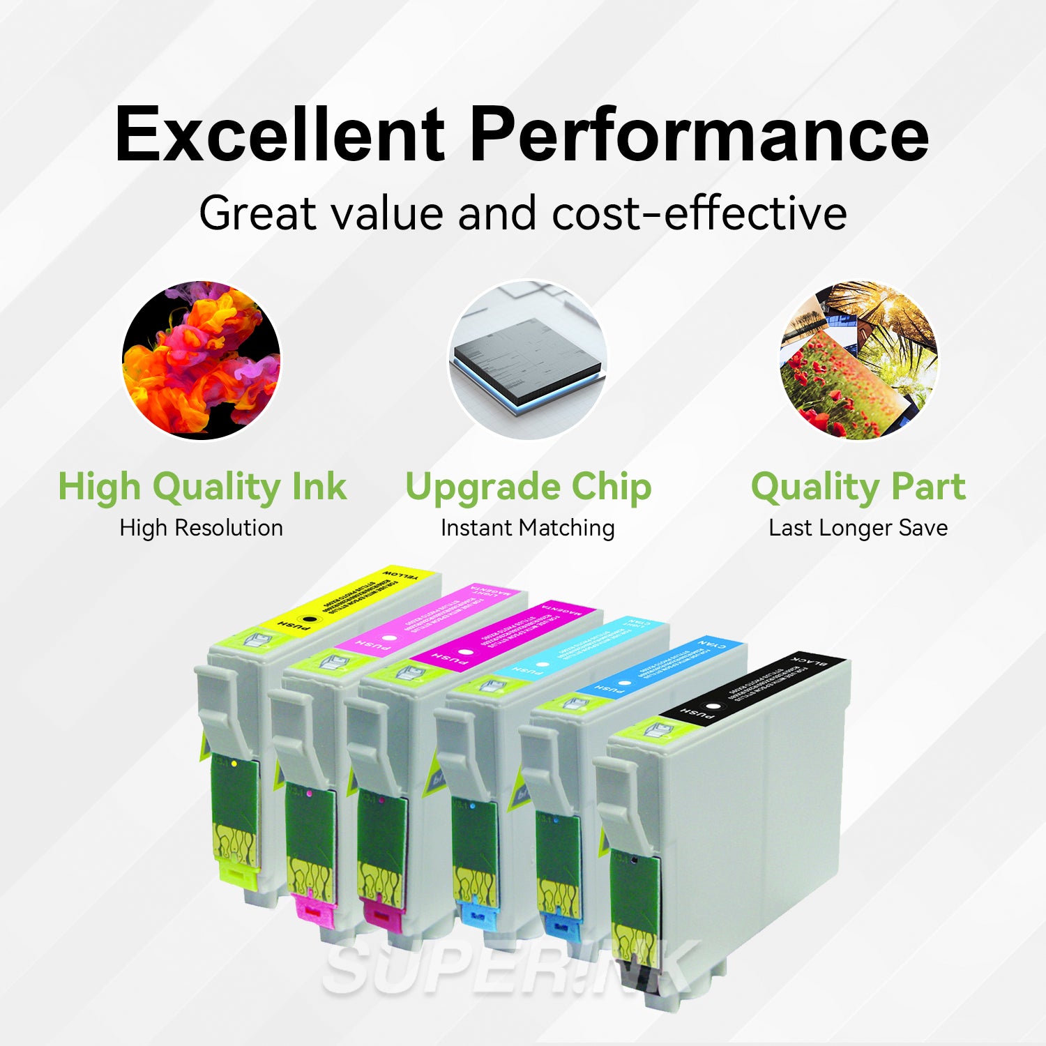 Compatible Epson T078 Combo Inkjet Cartridge By Superink