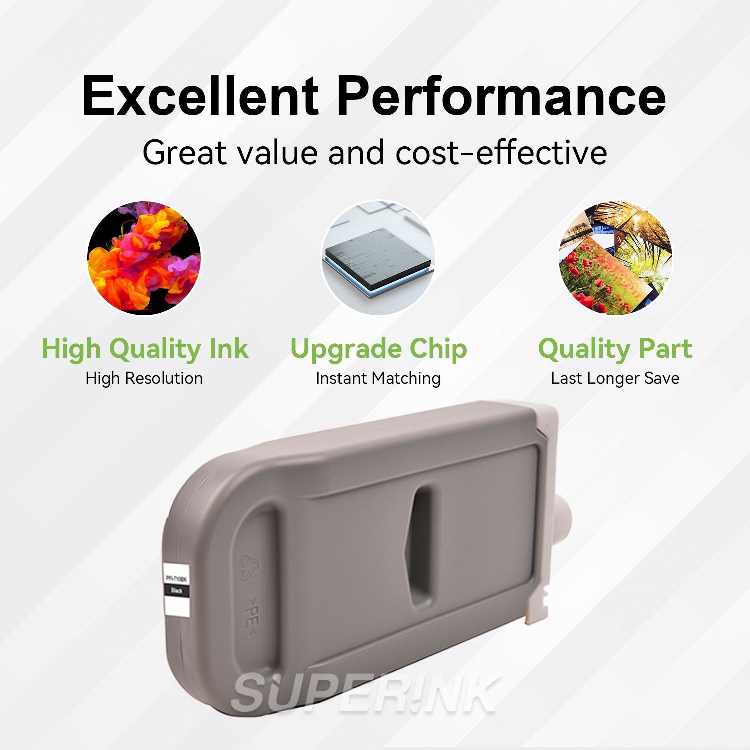 Compatible Canon PFI 710 BK Black Ink Cartridge By Superink