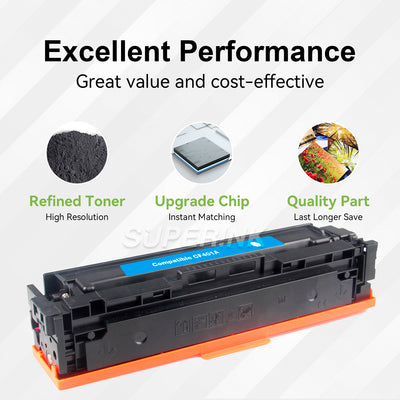 Compatible HP CF401A (201A) Toner Cartridge Cyan by Superink