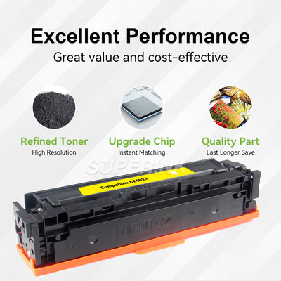Compatible HP CF402A (201A) Toner Cartridge Yellow by Superink