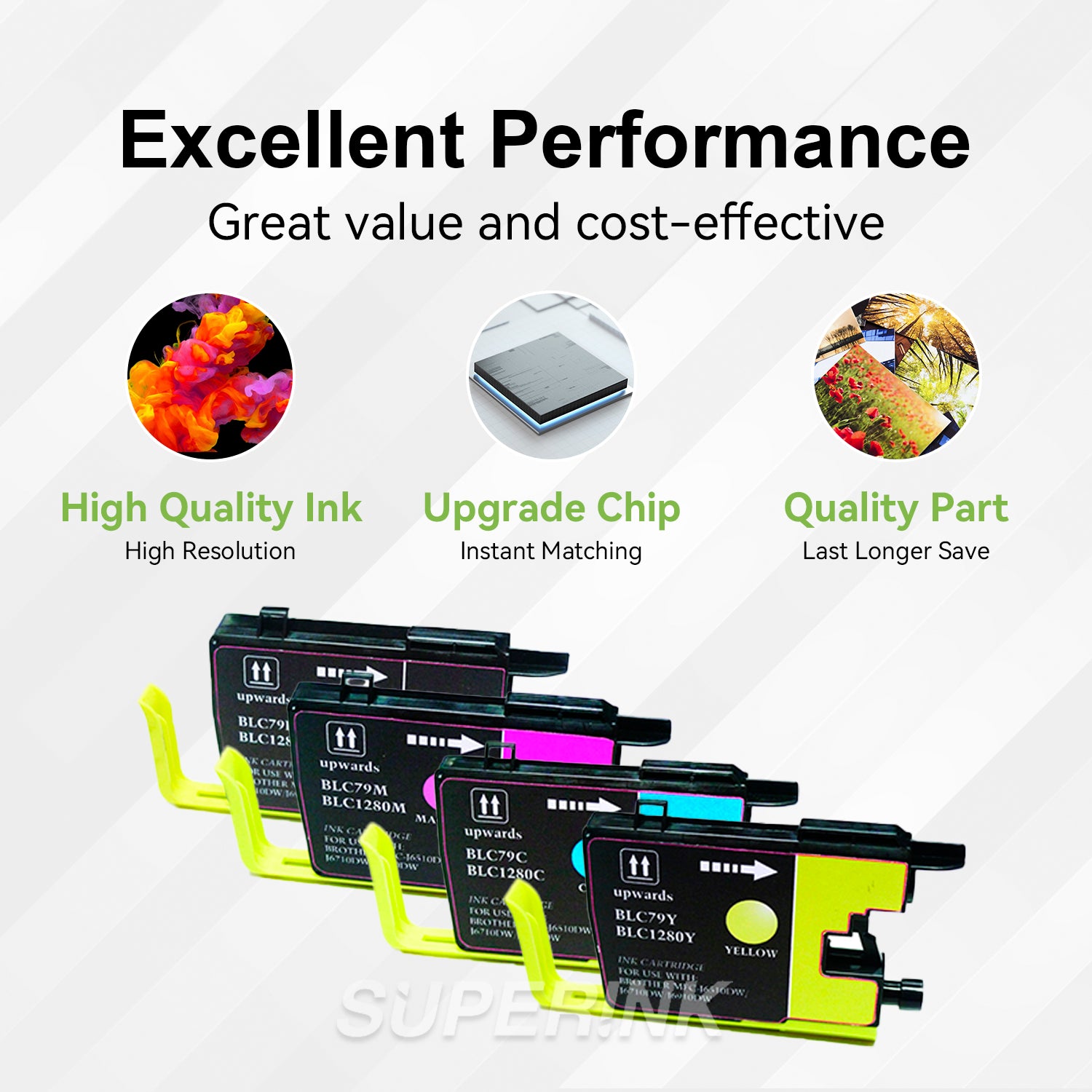 Compatible Brother LC79 Ink Cartridge Set BK/C/M/Y