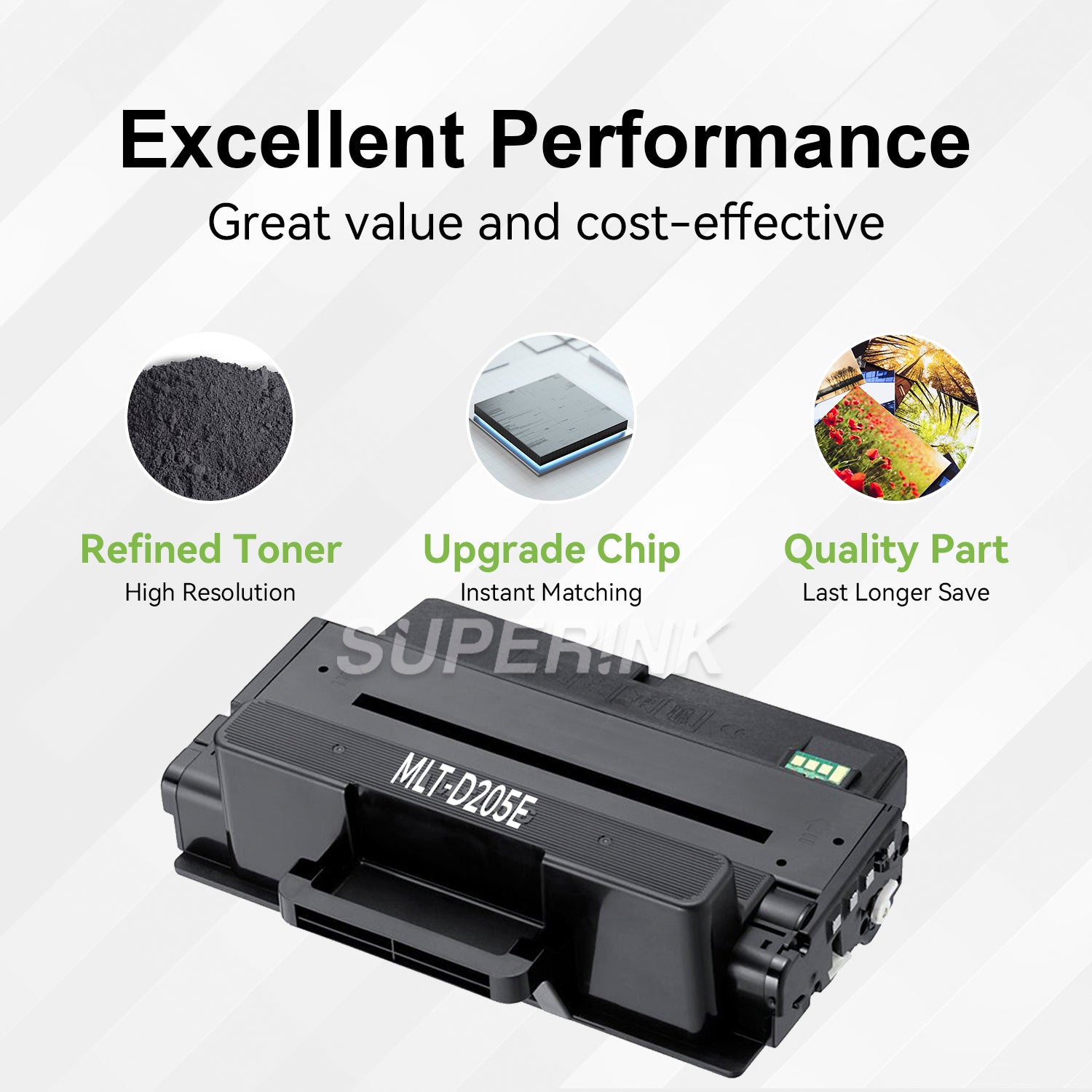 Compatible Samsung MLT-D205E Black Toner Cartridge By Superink