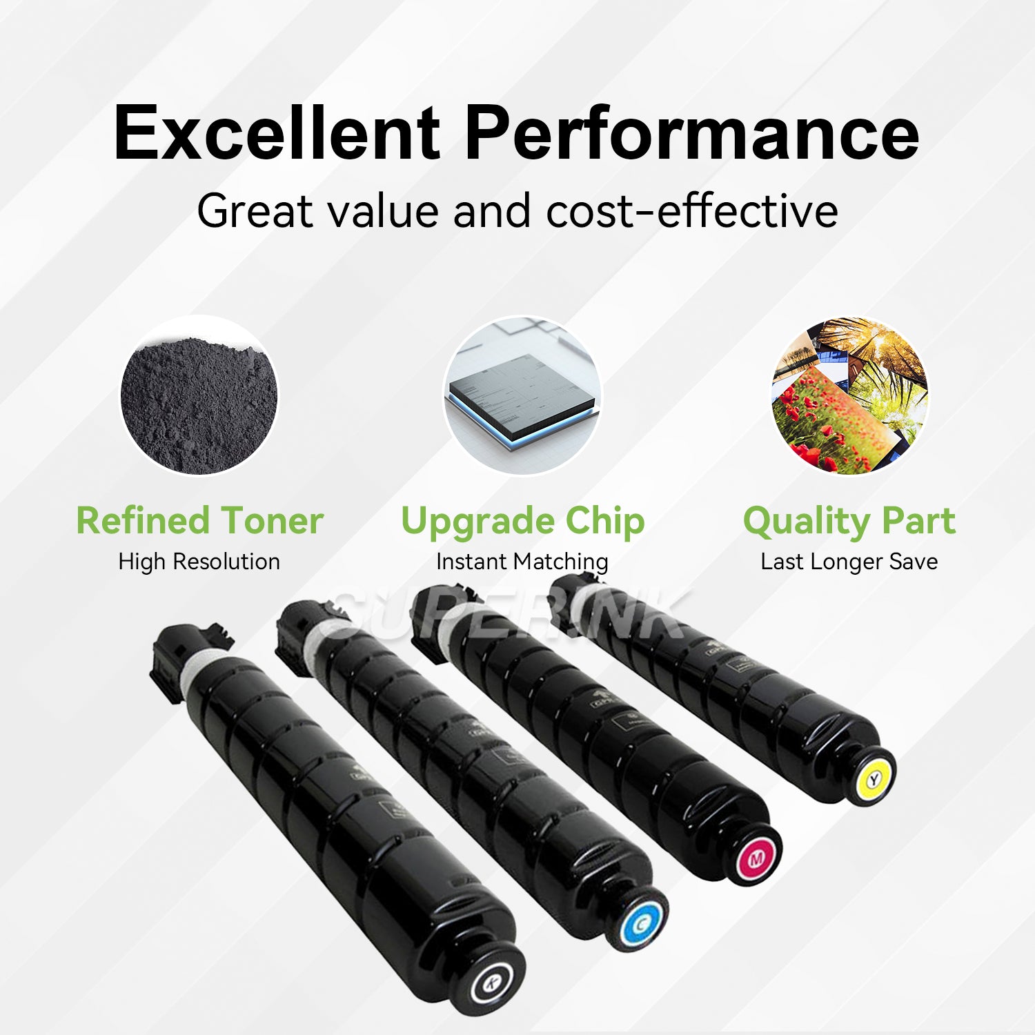 Compatible Canon GPR-55 Toner Cartridge Combo BK/C/M/Y